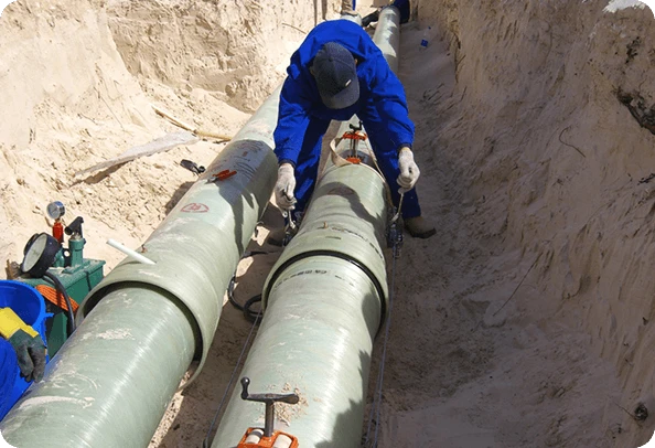 FRP-L&ouml;schwasser-Pipeline-Projekt f&uuml;r das Sirte-Becken-&Ouml;lfeld, Libyen