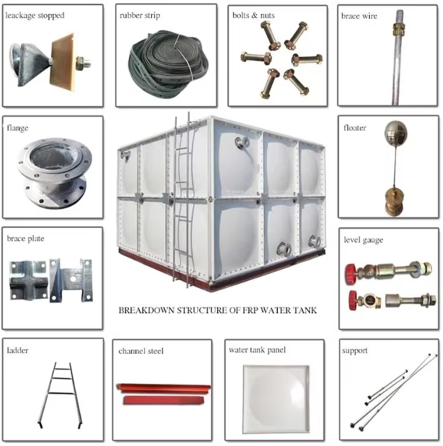 Wassertank aus Glasfaser-GFK-FRP-Panel