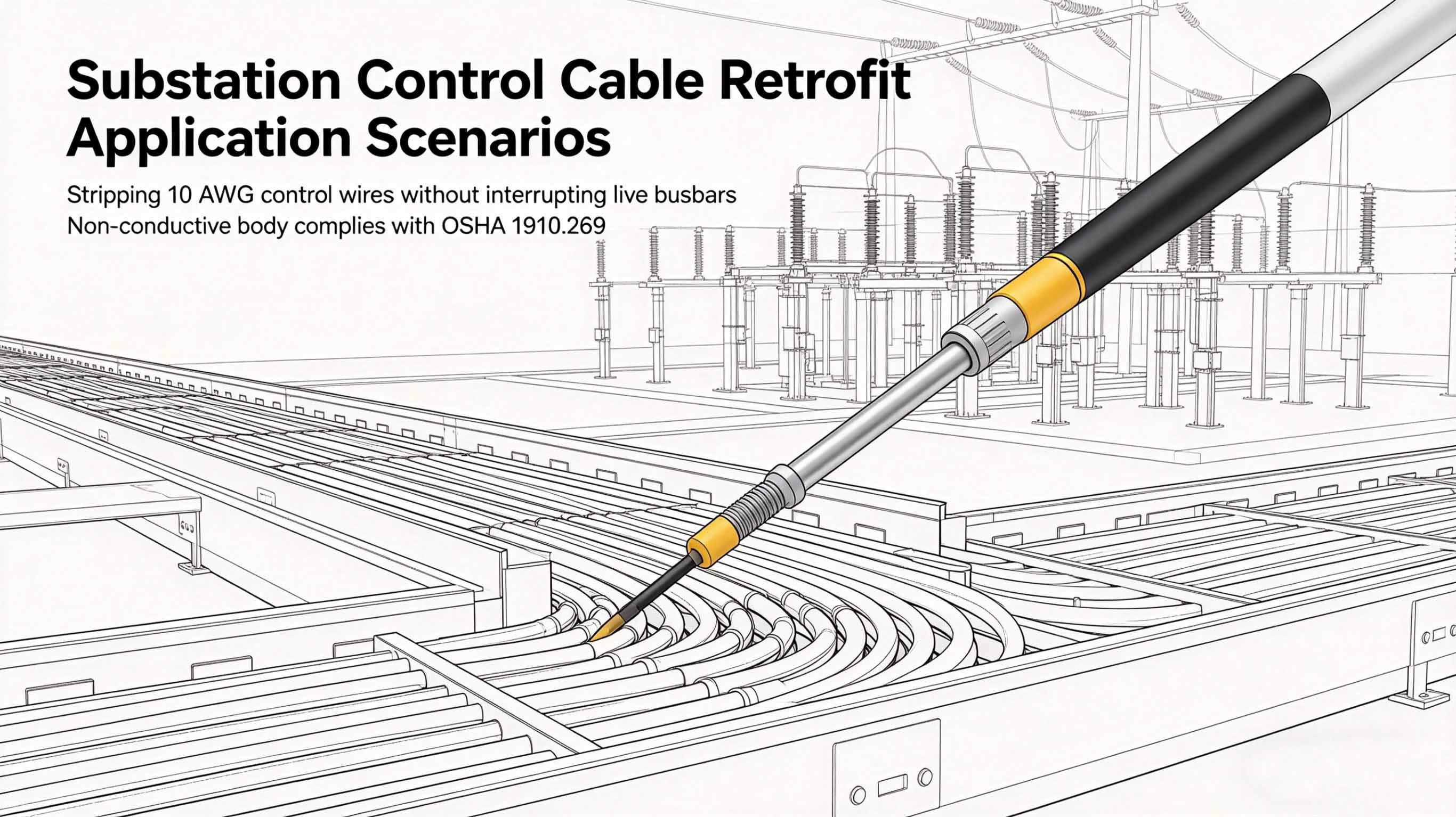 Electric Power System Insulated Wire Stripping Operating Rod FT-IWSO1 to China factory outlet