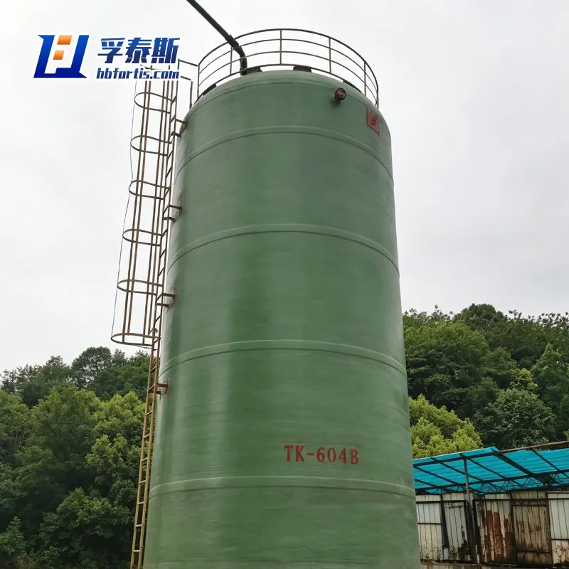 Fiberglass GFRP FRP Vertical Storage Tank for Chemical Water ASTM D3299 FT-VST90d