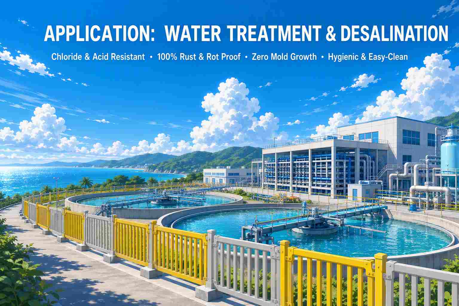 FRP Fence for Solar Farms & Coastal Resorts | China Factory Exporter